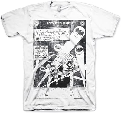 DC Comics Batman Heren Tshirt -L- Detective Comics Distressed Wit
