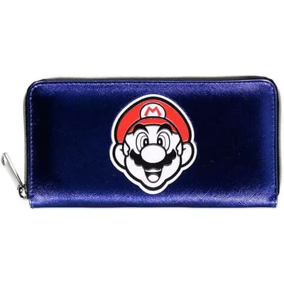 Nintendo Super Mario Dames portemonnee Summer Olympics All Over Print Blauw