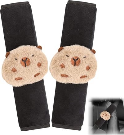 2 stuks gordelkussens voor auto, zachte en comfortabele veiligheidsgordelbekleding, afneembare autogordelbekleding, gordelkussen voor volwassenen en kinderen