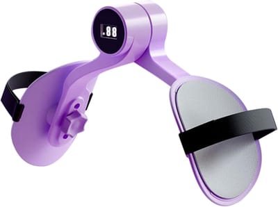 Dijspier Trainer - Bekkenbodem Trainer - Thuis Fitness - Slimme Teller - Max Breedte 29cm - Paars