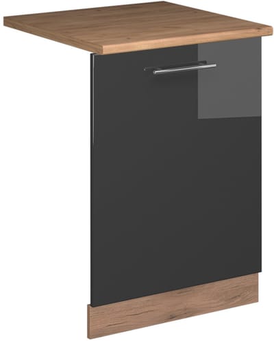 Vicco Fame-Line Vaatwasserfrontpaneel – 60 cm, WB Eik Antraciet Hoogglans