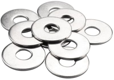 Dailygoods- Sluitringen M10x30x2mm - 10 Stuks - Roestvrij Staal - Corrosiebestendig - Duurzaam - Geschikt voor Schroeven/Moeren - Platteringen