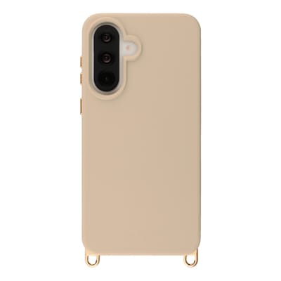 Selencia Hoesje - Geschikt voor Samsung Galaxy A36 / A56 (5G) - Rivièra Backcover met Magnetische Ring met afneembare haakjes - Milky Latte