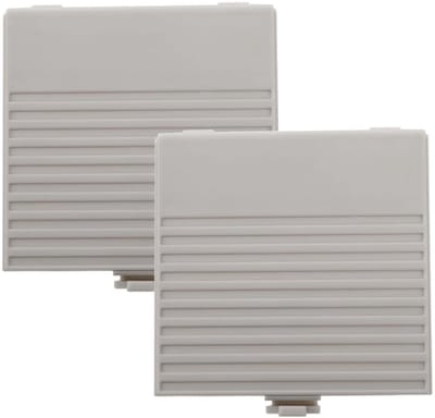 Dailygoods - Vervangende batterij voor Game Boy - 2 stuks - Duurzaam kunststof - Grijs - Geschikt voor Nintendo Classic Game Boy - Batterijdeksels