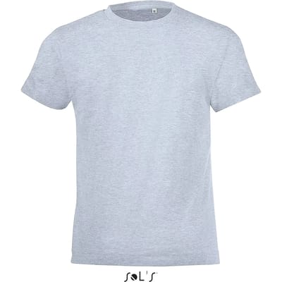SOL'S Kids´ Round Collar T-Shirt Regent Fit L149K - Heather Sky - 2 years (86/94)