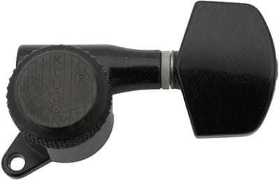 Kluson Backlock mechanieken 3+3 45° zwart - Stemmechaniek voor gitaar