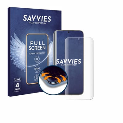 Savvies - Screenprotector voor Honor Magic 8 - Folie Beschermfolie transparant volledig dekking 4 Stuks