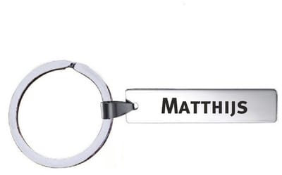 Sleutelhanger Met Naam - Matthijs - RVS