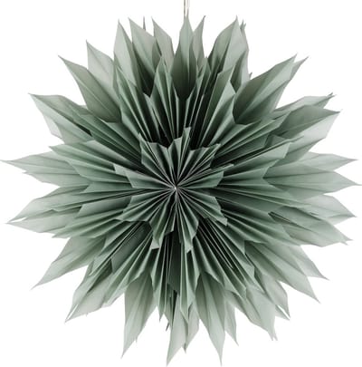 Kerstster sun 80cm turquoise met pendel
