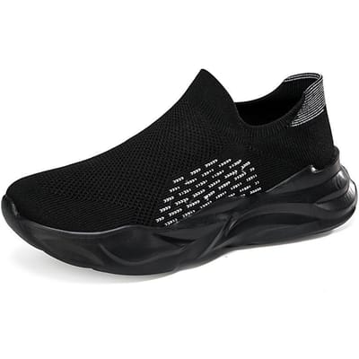 Lazy sneakers van het nieuwe seizoen met één voet, trendy en casual, veelzijdig, lichtgewicht hardloopschoenen voor stellen 45 black