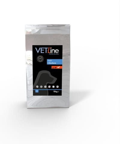 Vetline - Puppy brokken - Kip - 10 KG - Honden 0 tot 1 jaar - Droogvoer - Kleine tot middelgrote rassen