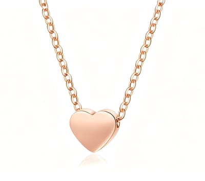 Hartjes ketting dames en meisjes - Halsketting met hartje - Rosegoud kleurige ketting met hart - inclusief geschenkverpakking van Sophie Siero
