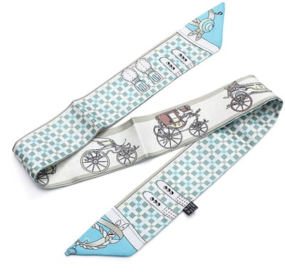 Langwerpig Mode-Accessoire met Tijdloos Grafisch Patroon en Schuine Uiteinden (86x5cm) - Stijl 5