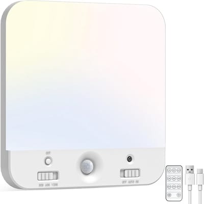 Draadloze LED Plafondlamp met Bewegingsmelder - Dimbaar en Oplaadbaar voor Binnen en Buiten