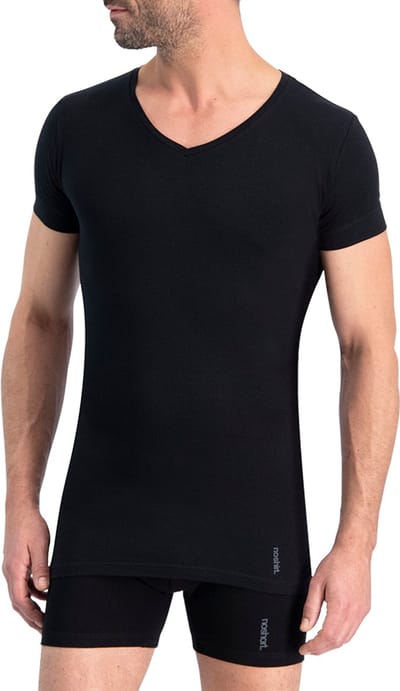 Noshirt Lite Cotton - Ondershirt - Reguliere V-Hals - Zwart - S