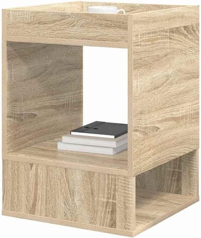 Bijzettafel - Hoektafel - Woonkamer Decoratie - Moderne Eenvoud - 40x40x56cm - Sonoma Eiken