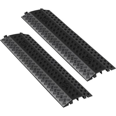 VEVOR 975 Mm Kabelbeschermer, 7938 Kg/As Draagvermogen, Robuuste Pp-Overrijbeveiliging, Struikelbeveiliging, Vloerbedekking, voor Ruimtes met Hoge Drempels, Thuis, Kantoor, Magazijn, 1 Verpakking