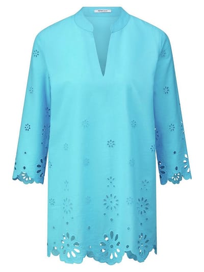 Tuniek 3/4-mouwen Van Peter Hahn turquoise