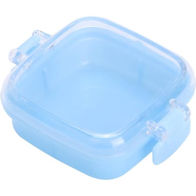 12 stuks Voedselveilig Plastic Snoepdoos Koekje Snack Opbergdoos met DekselBlauw blauw