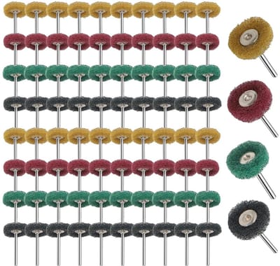 80 Delen Polijstschijven Set 25mm Slijpschijf voor Metaal, Keramiek & Hout (P120-P400)