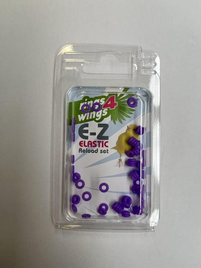Plastic elastische ringen 3 mm geschikt voor E-Z ringpistool - paars - Vogelringen kanarie