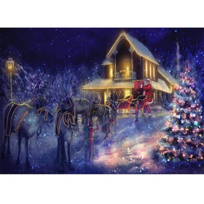 Diamond Schilderen Gratis Borduurpakketten Mozaïek Borduren Kerstman Foto Home Decor 20X30CM blue