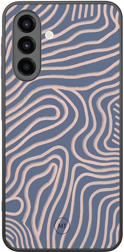 Hoesje geschikt voor Samsung Galaxy A26 - Flowing lines - TPU Hard Case Backcover - Paars - Mooie Telefoonhoesjes