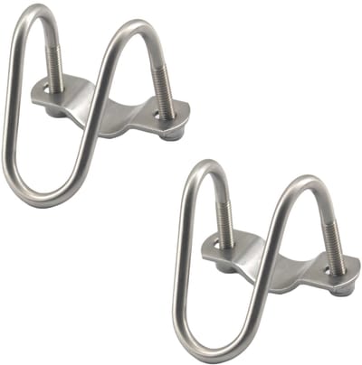 Dailygoody - M8x32x60 Rvs Pijp Clip - U-vormige Klem - Eenvoudig te installeren - Roestvrij staal - Geschikt voor binnen en buiten - 2 stuks U-vormige...