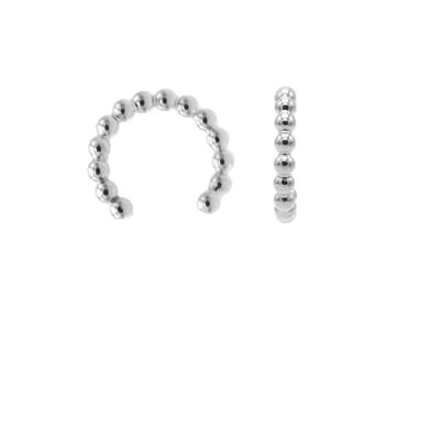 Karma Earcuff Balls Zilver