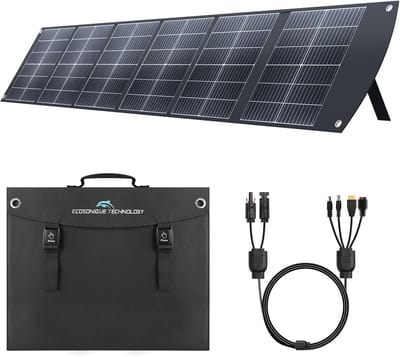 Opvouwbaar Zonnepaneel 200W met USB-C en Multi-Output voor Camping en Avontuur