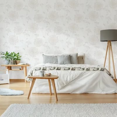 Decomode Vliesbehang Field - Lichtgrijs - Patroon- 10,05m X 52cm