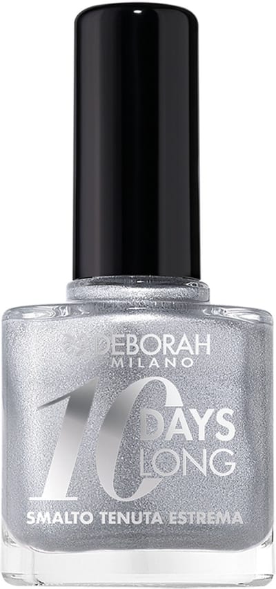 Deborah Milano 10 Days Long, 11 ml, Zilver, Silver, Kleurend, Bescherming, Fles, Borstel