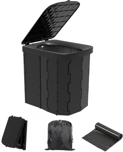 Draagbaar opvouwbaar campingtoilet voor volwassenen - ideaal voor kamperen en reizen