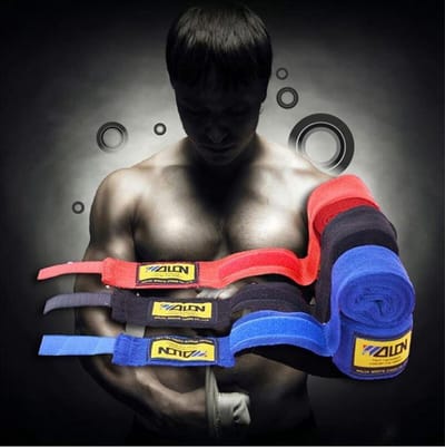 2 stuks/rollen 2.5 M Katoen - Rood - Boksen Sport Strap Kick Boksen Bandage Sanda Muay Thai Karate MMA Taekwondo Hand handschoenen Wraps | Boxen | Bokspads | Fitness | Thai boxing