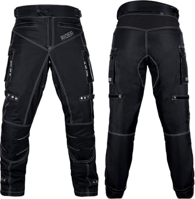 Motorbroek voor heren Dual Sport Motocross Motorbroek Rijden Overbroek Enduro Adventure Touring Waterproof CE Armored All-Weather - (Waist 30''- 32'' Length 32'') - Motorcycle Pants Riding Overpants Enduro Waterproof CE Armored All-Weather