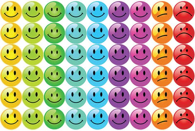 Smiley Beloningsstickers - 5 Stickervellen - 270 Stickers - Emotie Stickers