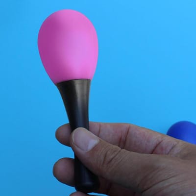 Kinder Maracas - Muziek Shakers - Muziek Educatie - Veilig Plastic - 17 cm - Roze