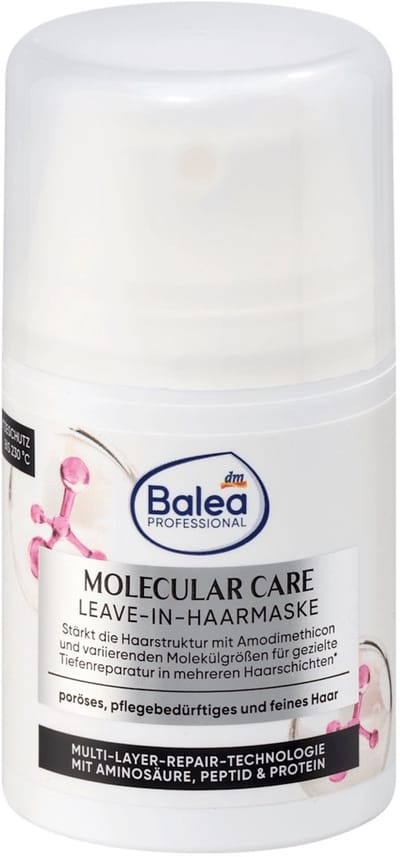 Balea PROFESSIONAL Leave-in haarmasker Molecular Care, 50 ml