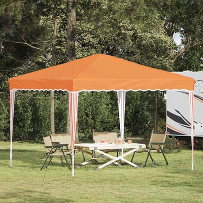 vidaXL - Pop-up - Feesttent - 288 - x - 288 - x - 245 - cm - Oranje - Oxford - Stof