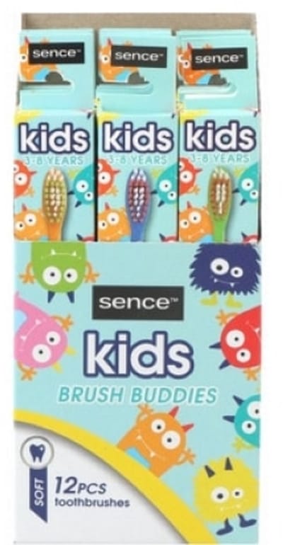 12x Sence Tandenborstels Fresh Kids Soft