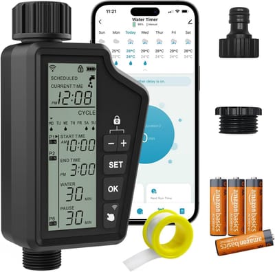 Slimme Wifi Irrigatiecomputer voor Tuin - Automatische Watering met Spraakbesturing en Weersensor