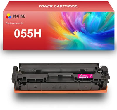 INKFIND 055H Magenta tonercartridge compatibel met Canon055H Canon 055H Magenta toner cartridge - 1-pack Magenta