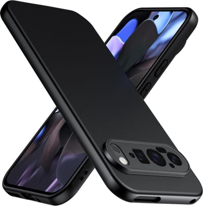 Casemania Hoesje Geschikt voor Google Pixel 9 Pro XL - Zwart -Siliconen Back Cover