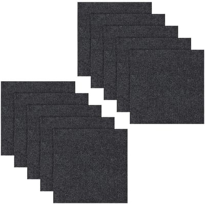 Dailygoods- Tapijttegels 10 Stuks - 50 x 50 cm Zelfklevend - Naaldvilt - Antislip - Vloerbedekking - Stil