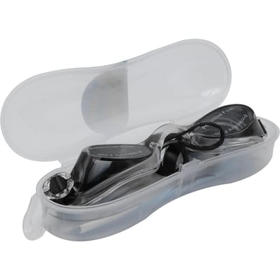 Lunettes de Natation Joint Souple en Silicone Lunettes de Natation Imperméables et Antibuée avec Étui à Lunettes Bouchons d'Oreilles gray