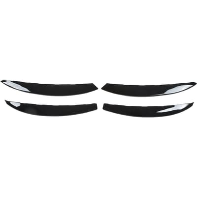 4 Stuks Voor Mistlamp Grille Sierlijst Ooglid Wenkbrauw Windmes Strip Vervanging voor Mercedes?Benz zwart