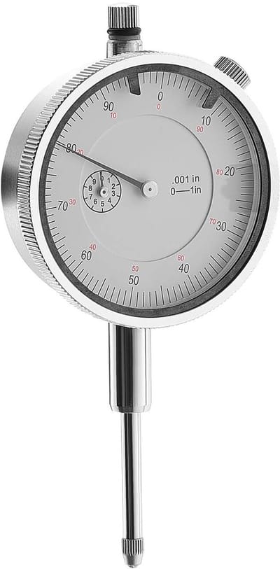 Wijzerplaatmeetklok, Precisie 0,03 mm, Bereik 0-25,4 mm, Duidelijke Grote Wijzerplaat, Ideaal voor Het meten van Binnendiameters, Het Detecteren van Slingering En Het Controleren van Vlakheid