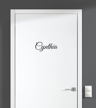 Deursticker Met Naam - Cynthia