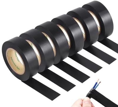Zwarte Isolatietape 25mm x 20m - Watervast, Duurzaam en Vlamvertragend