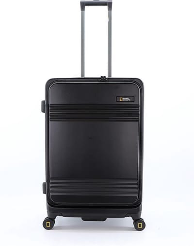 National Geographic Uitbreidbare Harde Koffer / Trolley / Reiskoffer - 67.8 cm (Medium) - Lodge - Zwart - Zwart / Medium